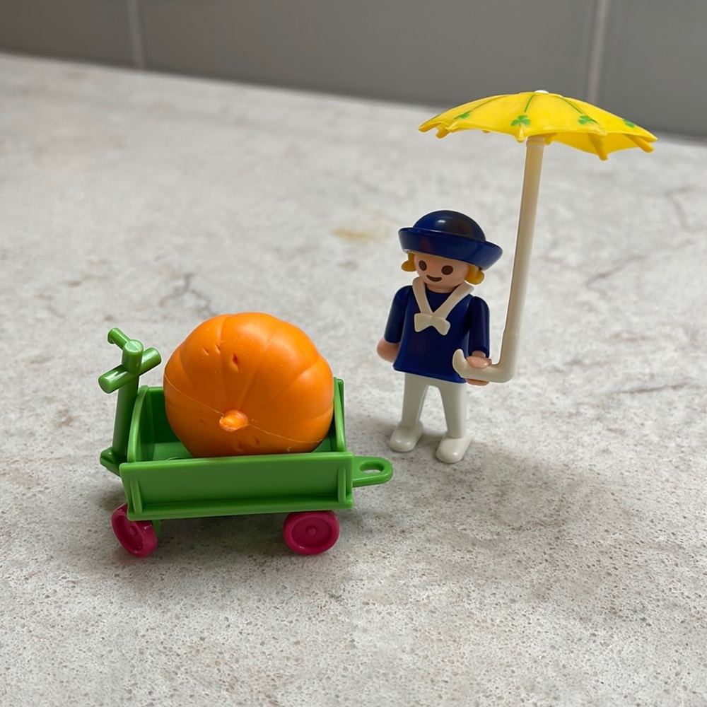 PLAYMOBIL SET 5402 CHILDREN WITH PUMPKIN CART